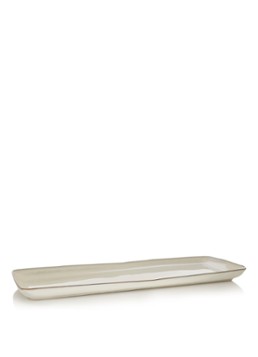 Broste Copenhagen Nordic Sand serveerschaal van aardewerk 36 cm Lichtgrijs - Deal