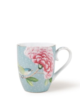 Pip Studio Blushing Birds mok 35 cl Lichtblauw - Deal