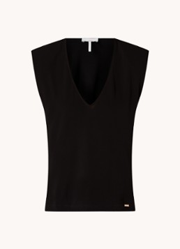 CINQUE Dames Citever mouwloze top met schoudervulling in de kleur Zwart
