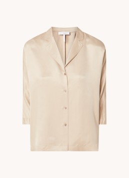 CINQUE Dames Cipasta blouse met glanzende finish in de kleur Donkerbeige