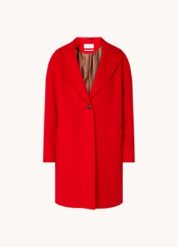Cinque Dames Cieleganta mantel met steekzakken in de kleur Rood