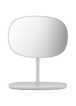 Normann Copenhagen Flip spiegel op voet 28 x 36 cm Donkerbeige - Deal