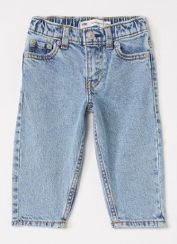 Levi's Jongens Balloon fit jeans met lichte wassing in de kleur Indigo, maat: 18M=86