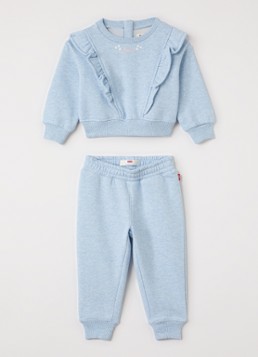 Levi's Meisjes Set van sweater met joggingbroek 2-delig in de kleur Lichtblauw, maat: 36M=98