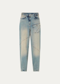 Moscow Dames Rose high waist straight leg jeans met lichte wassing in de kleur Jeans