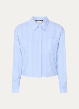 Pennyblack Dames Kirie blouse met streepprint en strass in de kleur Blauw