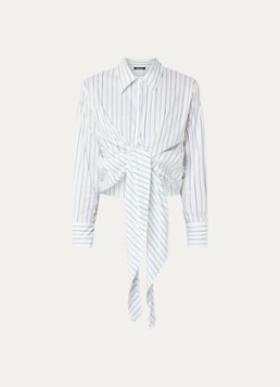 Pennyblack Dames Blouse met streepprint in de kleur Wit