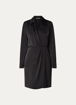 Pennyblack Dames Doge mini tuniekjurk van satijn in de kleur Zwart