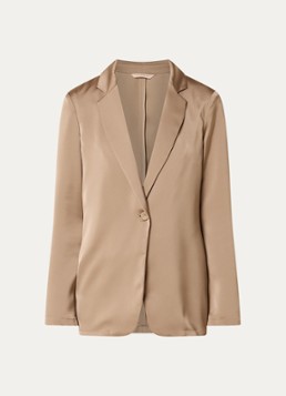 Pennyblack Dames Blazer van satijn in de kleur Zand