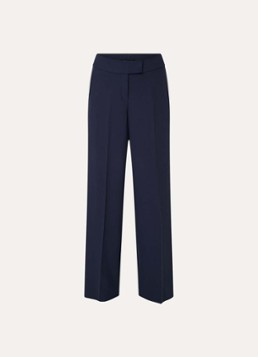 Pennyblack Dames Cane mid waist wide fit pantalon met steekzakken in de kleur Donkerblauw
