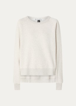 10DAYS Dames Sweater met logoborduring in de kleur Grijsmele