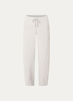 10DAYS Dames High waist straight fit joggingbroek met steekzakken in de kleur Lichtgrijs