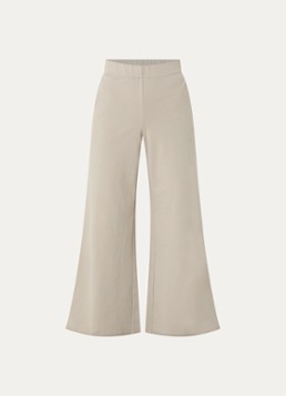 10DAYS Dames Silent high waist wide fit pantalon met steekzakken in de kleur Beige