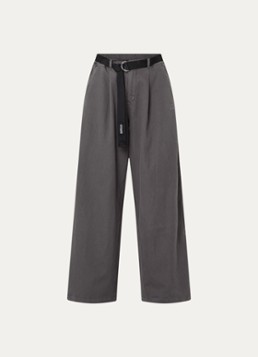 10DAYS Dames High waist wide fit broek met ceintuur en steekzakken in de kleur Taupe