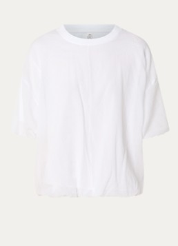 10DAYS Dames Balloon T-shirt met pofmouwen in de kleur Wit