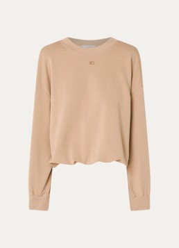 10DAYS Dames Sweater met logo in de kleur Abrikoos