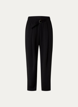 10DAYS Dames High waist loose fit broek met steekzakken in de kleur Zwart