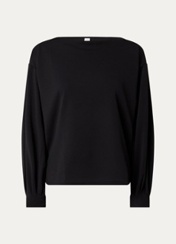 10DAYS Dames Top met boothals in de kleur Zwart