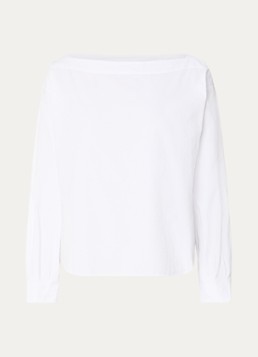 10DAYS Dames Top met boothals in de kleur Wit