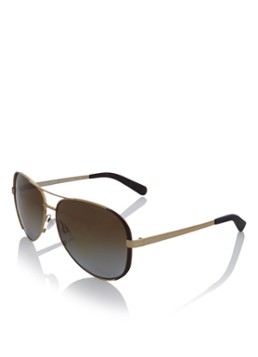 Michael Kors Aviator Dames Chelsea zonnebril gepolariseerd MK5004 Bruin - Deal