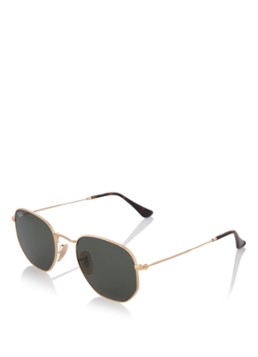 Ray-Ban Retro Dames Hexagonal Flat zonnebril RB3548N Goud - Deal