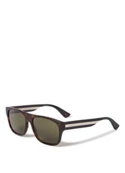 Gucci Wayfarer Heren Zonnebril GG0341S Donkerbruin - Deal