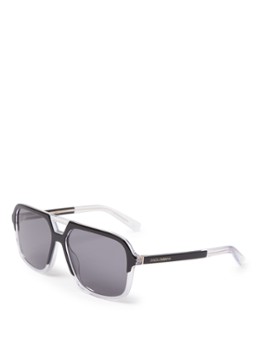 Dolce & Gabbana Retro Heren Retro zonnebril gepolariseerd DG4354 Zwart - Deal