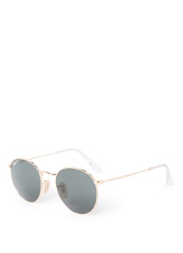 Ray-Ban Retro Heren Round Metal zonnebril gepolariseerd RB3447 Goud - Deal