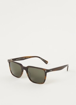Oliver Peoples Wayfarer Heren Lachman Sun zonnebril gepolariseerd OV5419SU Donkerbruin - Deal