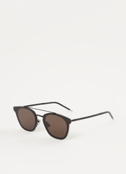 Saint Laurent Aviator Dames Metal zonnebril SL28 Zwart