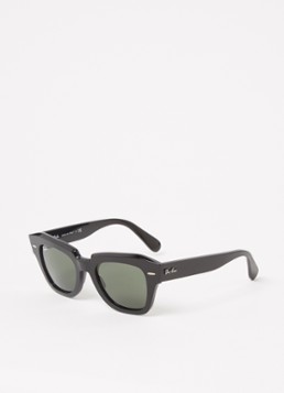 Ray-Ban Cat Eye Heren State Street zonnebril RB2186 Zwart - Deal