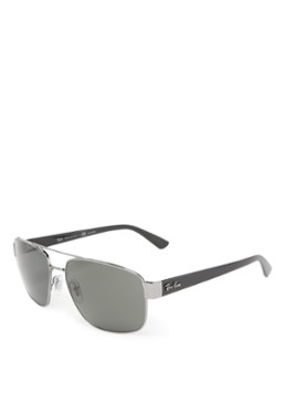 Ray-Ban Aviator Heren Piloten zonnebril gepolariseerd RB3663 Donkergrijs - Deal