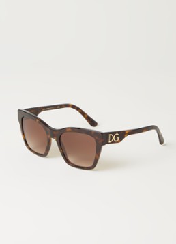 Dolce & Gabbana Wayfarer Dames Wayfarer zonnebril DG4384 Bruin - Deal