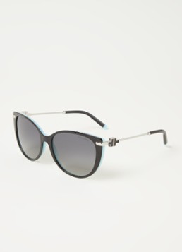 Cat Eye Dames Cat Eye zonnebril TF4178 57 - Gepolariseerd, Zwart