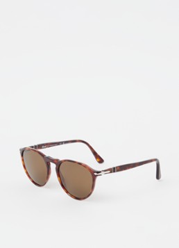Persol Heren Retro zonnebril gepolariseerd PO3286S Bruin - Deal