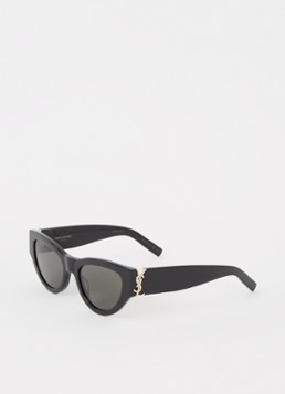 Saint Laurent Cat Eye Dames Cat Eye zonnebril YS000321 Zwart