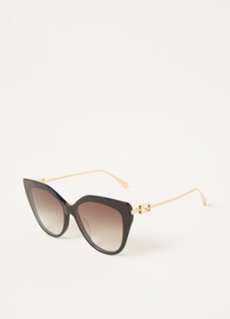 Fendi Cat Eye Dames Cat Eye zonnebril FE40011U Zwart