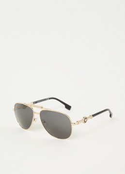 Versace Aviator Heren Piloten zonnebril VE2236 Goud - Deal