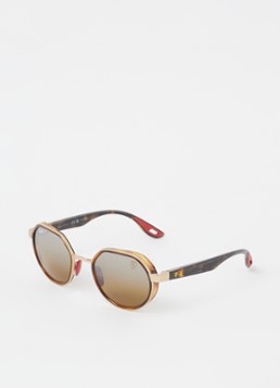 Ray-Ban Heren Scuderia Ferrari zonnebril gepolariseerd RB3703M Goud - Deal