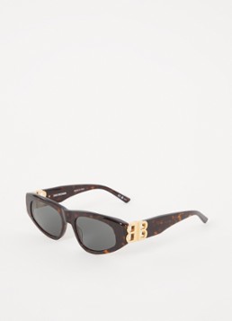 Balenciaga Dames Zonnebril BB0095S Donkerbruin