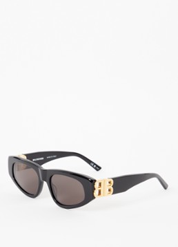Balenciaga Dames Dynasty D-Frame zonnebril BB0095S B Zwart