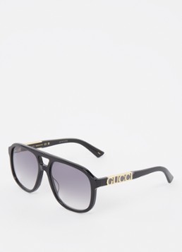 Gucci Heren Piloten zonnebril GG1188S Zwart - Deal