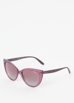 Vogue Dames Cat Eye zonnebril gepolariseerd VO5484S Roze - Deal