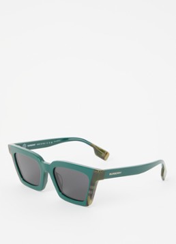 Burberry Dames Cat Eye zonnebril BE4392U Groen - Deal