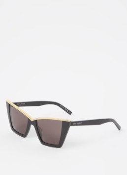 Saint Laurent Dames Cat Eye zonnebril SL 570 Zwart