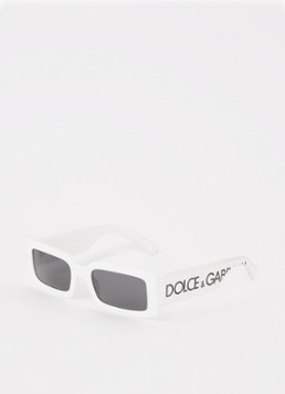 Dolce & Gabbana Dames Retro zonnebril DG6187 Wit - Deal