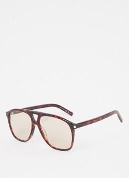 Saint Laurent Heren Piloten zonnebril SL596 Bruin