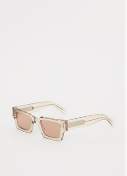 Saint Laurent Dames Butterfly zonnebril SL572 Lichtgeel