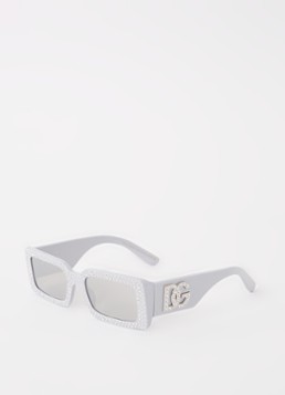 Dolce & Gabbana Dames Retro zonnebril DG4447B Lichtgrijs - Deal