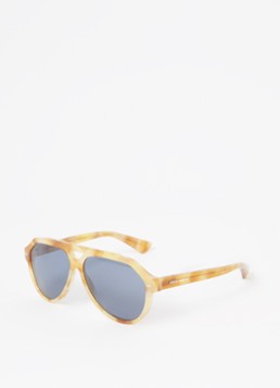 Dolce & Gabbana Heren Piloten zonnebril gepolariseerd DG4452 Okergeel - Deal